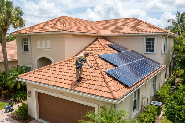 Solar Panel Cleaning project example 2 in Cape Coral